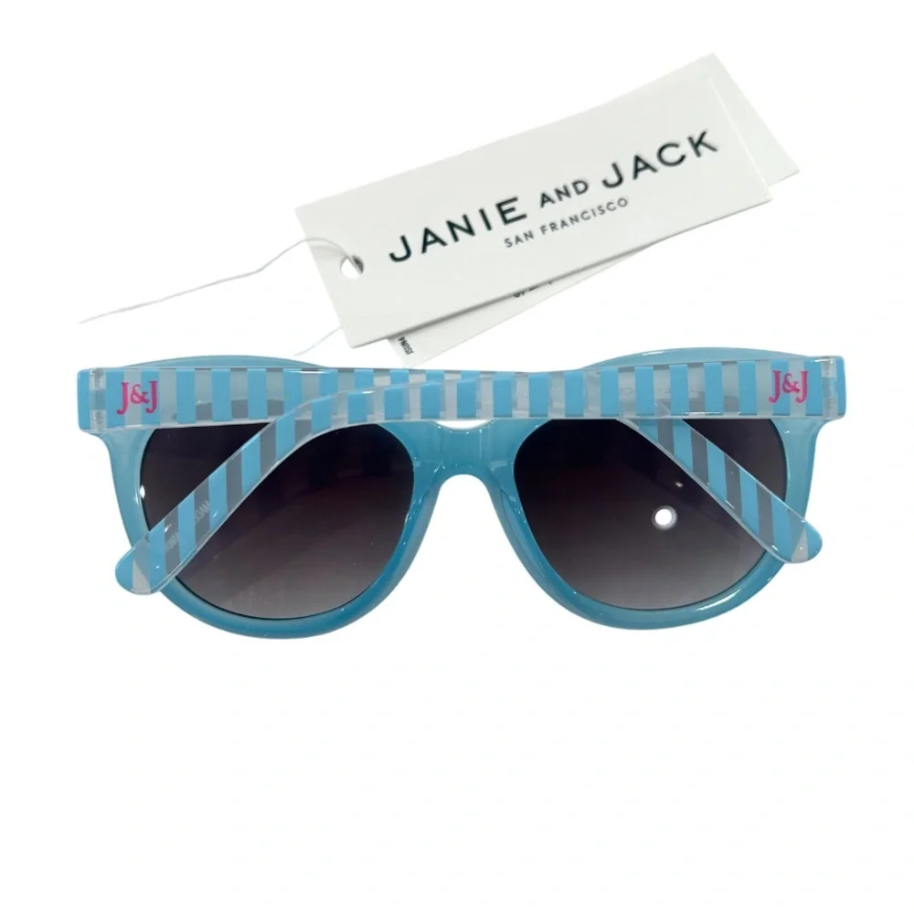 Janie and Jack Sunglasses kids toddler 2 to 4 years blue NEW NWT